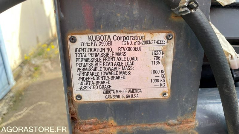 Máy cày kubota RTV: hình 10