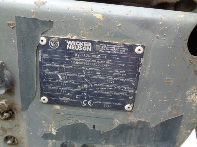 Máy xúc bánh xích WACKER NEUSON 6003: hình 11