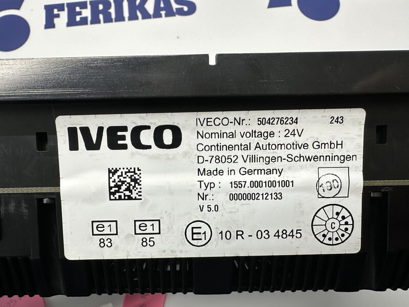 Iveco Instrument cluster dashboard 504276234, 504226363 (WORLDWIDE DEL - Bảng điều khiển cho Xe tải: hình 3 Iveco Instrument cluster dashboard 504276234, 504226363 (WORLDWIDE DEL - Bảng điều khiển cho Xe tải: hình 3