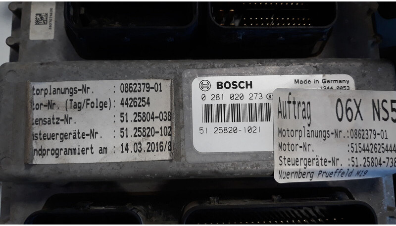 MAN D2676 EURO 6 ECU set , ignition with key - ECU cho Xe tải: hình 4 MAN D2676 EURO 6 ECU set , ignition with key - ECU cho Xe tải: hình 4