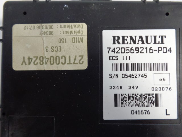 Renault ECS control units 7420569216, 7420569216, 7420569216 "WORLDWIDE - ECU cho Xe tải: hình 5 Renault ECS control units 7420569216, 7420569216, 7420569216 "WORLDWIDE - ECU cho Xe tải: hình 5