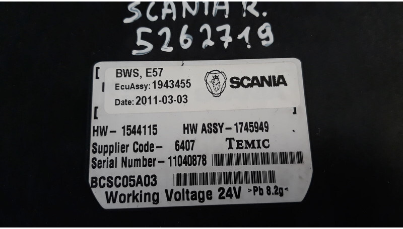 Scania BWS control unit - ECU cho Xe tải: hình 3 Scania BWS control unit - ECU cho Xe tải: hình 3