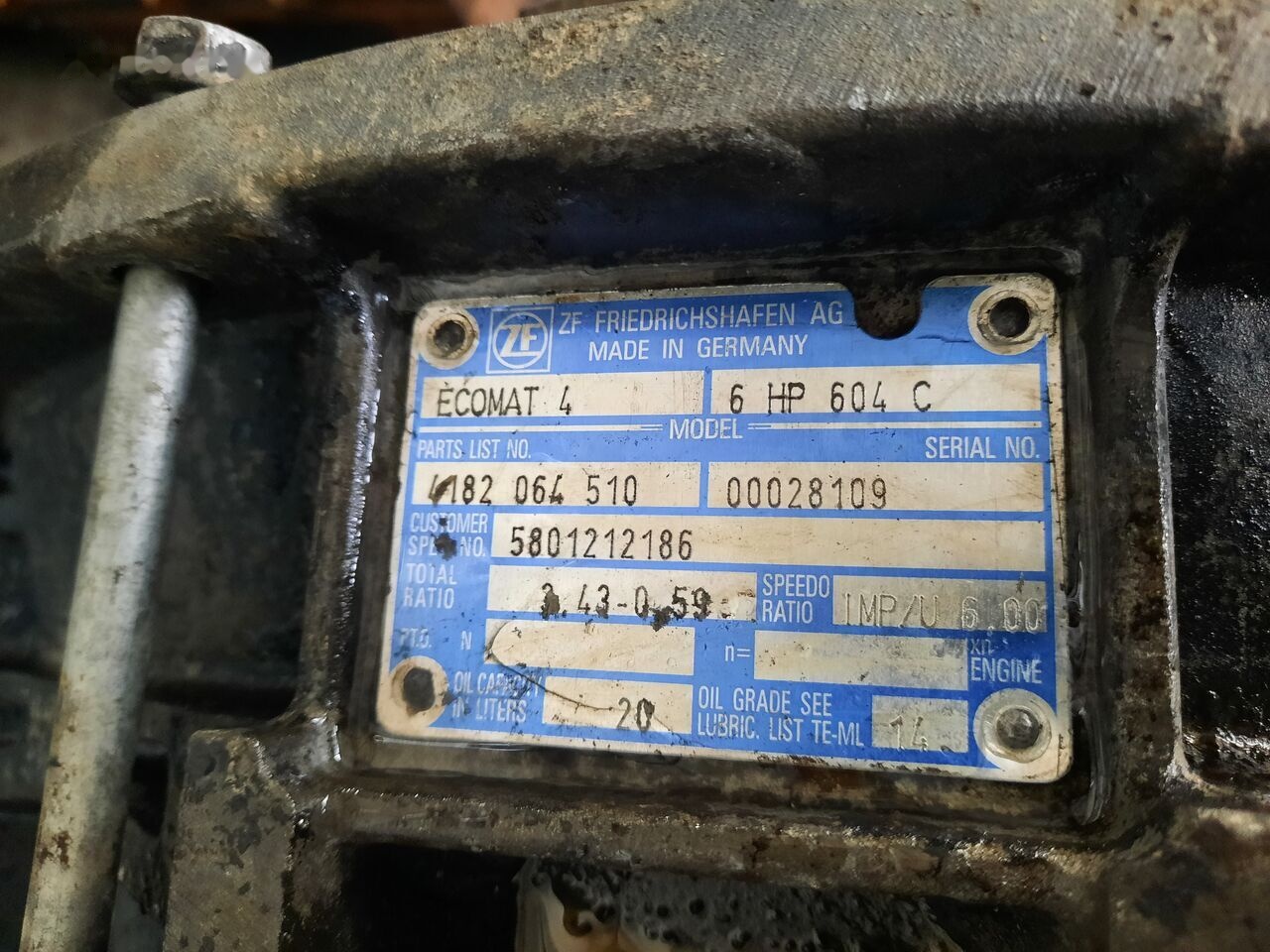 IVECO ZF 6HP604C Cursor 8. 6HP594C IVECO Cursor 8 - Hộp số cho Xe bus: hình 5 IVECO ZF 6HP604C Cursor 8. 6HP594C IVECO Cursor 8 - Hộp số cho Xe bus: hình 5