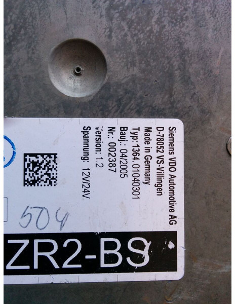MAN ZR2-BS - VDO D78052 VS - ECU: hình 4 MAN ZR2-BS - VDO D78052 VS - ECU: hình 4