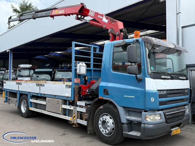 DAF CF 75.310 Manuel, Steel springs, HMF 1560 K3 - Xe tải thùng lửng/ Phẳng, Xe cẩu tự hành: hình 1 DAF CF 75.310 Manuel, Steel springs, HMF 1560 K3 - Xe tải thùng lửng/ Phẳng, Xe cẩu tự hành: hình 1