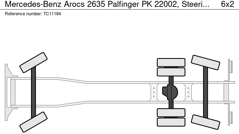 Mercedes-Benz Arocs 2635 Palfinger PK 22002, Stuuras, Euro 6 - Xe ben, Xe cẩu tự hành: hình 2 Mercedes-Benz Arocs 2635 Palfinger PK 22002, Stuuras, Euro 6 - Xe ben, Xe cẩu tự hành: hình 2