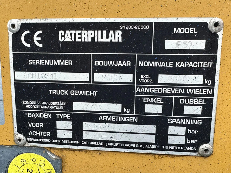 Xe nâng diesel Caterpillar DP50 VORKVERSTELLERS +SIDE SHIFT: hình 17