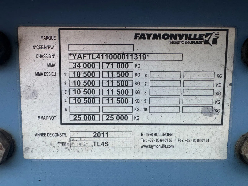 Sơ mi rơ moóc thùng thấp Faymonville TL4S 2,8M EXTENDABLE + HYDRAULIC RAMPS 3 AXLE STEERING: hình 15 Sơ mi rơ moóc thùng thấp Faymonville TL4S 2,8M EXTENDABLE + HYDRAULIC RAMPS 3 AXLE STEERING: hình 15