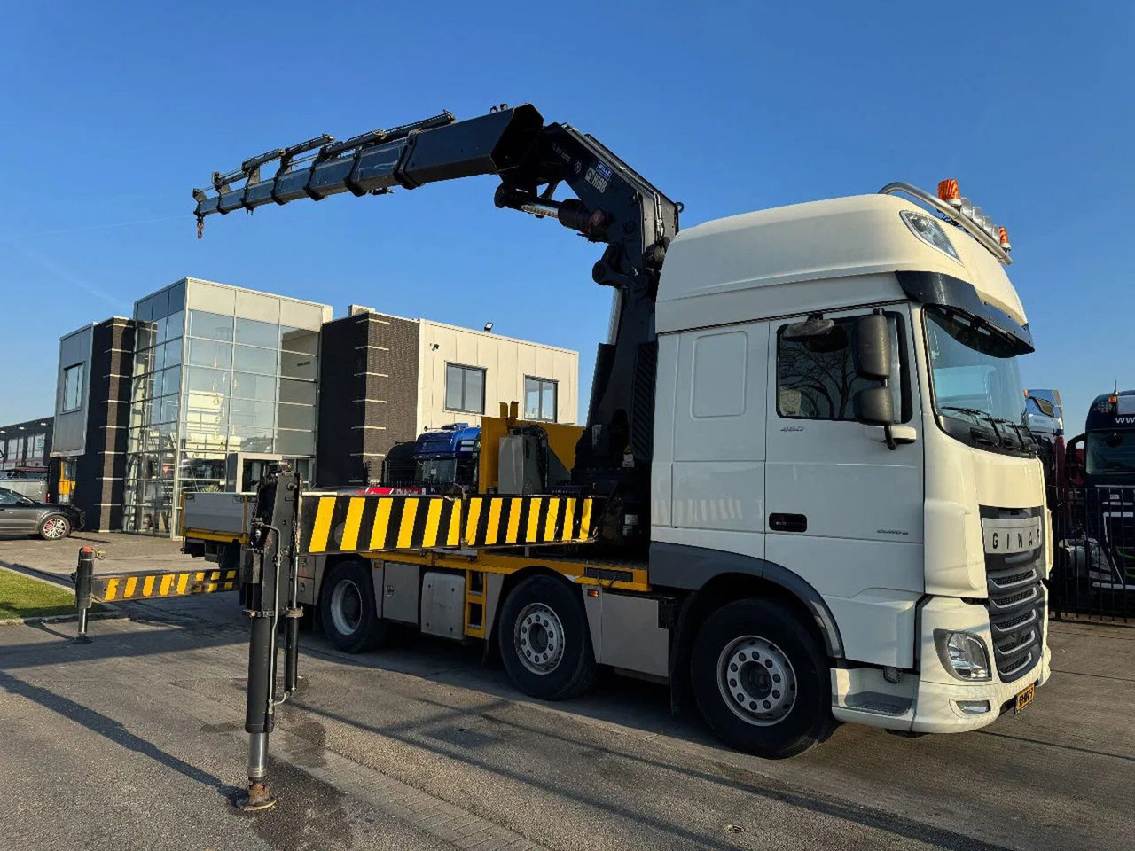 Ginaf G6 4140 CF 8X2 - EURO 6 + HIAB 855 EP-6 + REMOTE - Xe cẩu tự hành, Xe tải thùng lửng/ Phẳng: hình 1 Ginaf G6 4140 CF 8X2 - EURO 6 + HIAB 855 EP-6 + REMOTE - Xe cẩu tự hành, Xe tải thùng lửng/ Phẳng: hình 1