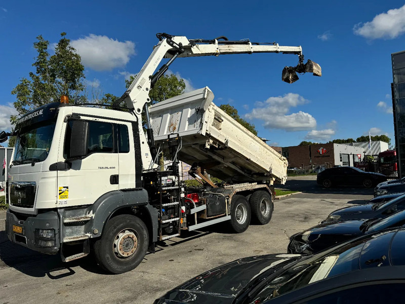 MAN TGS 26.400 6X4 HIAB 166D + REMOTE CONTROL + 2 WAYS KIPPER TÜV TILL 07-2025 - Xe ben, Xe cẩu tự hành: hình 1 MAN TGS 26.400 6X4 HIAB 166D + REMOTE CONTROL + 2 WAYS KIPPER TÜV TILL 07-2025 - Xe ben, Xe cẩu tự hành: hình 1