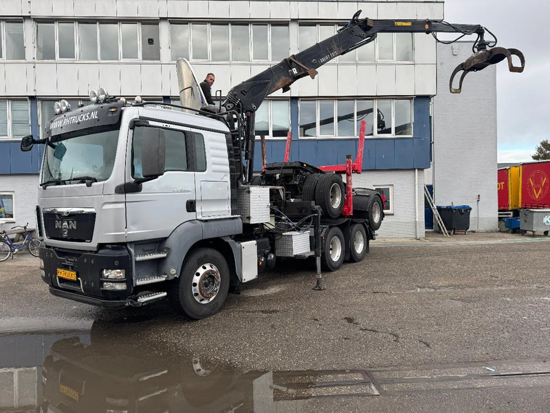MAN TGS 33.480 6X4 + HIAB 251S.82 + TRAILER 2 AXLE KRAEMER - Xe chở gỗ, Xe cẩu tự hành: hình 1 MAN TGS 33.480 6X4 + HIAB 251S.82 + TRAILER 2 AXLE KRAEMER - Xe chở gỗ, Xe cẩu tự hành: hình 1
