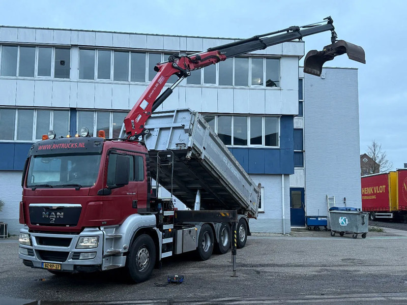 MAN TGS 35.480 8X4 + HMF 2420-K3 REMOTE + TIPPER - Xe cẩu tự hành: hình 2 MAN TGS 35.480 8X4 + HMF 2420-K3 REMOTE + TIPPER - Xe cẩu tự hành: hình 2