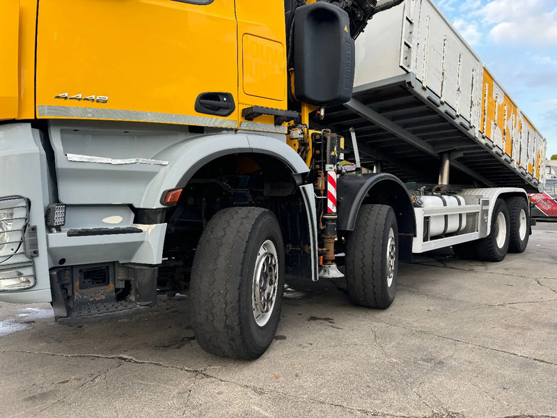 Xe ben, Xe cẩu tự hành Mercedes-Benz Arocs 4448 8X4 + EURO 6 + FASSI F315 + REMOTE + KIPPER + STEERING AXLE: hình 15