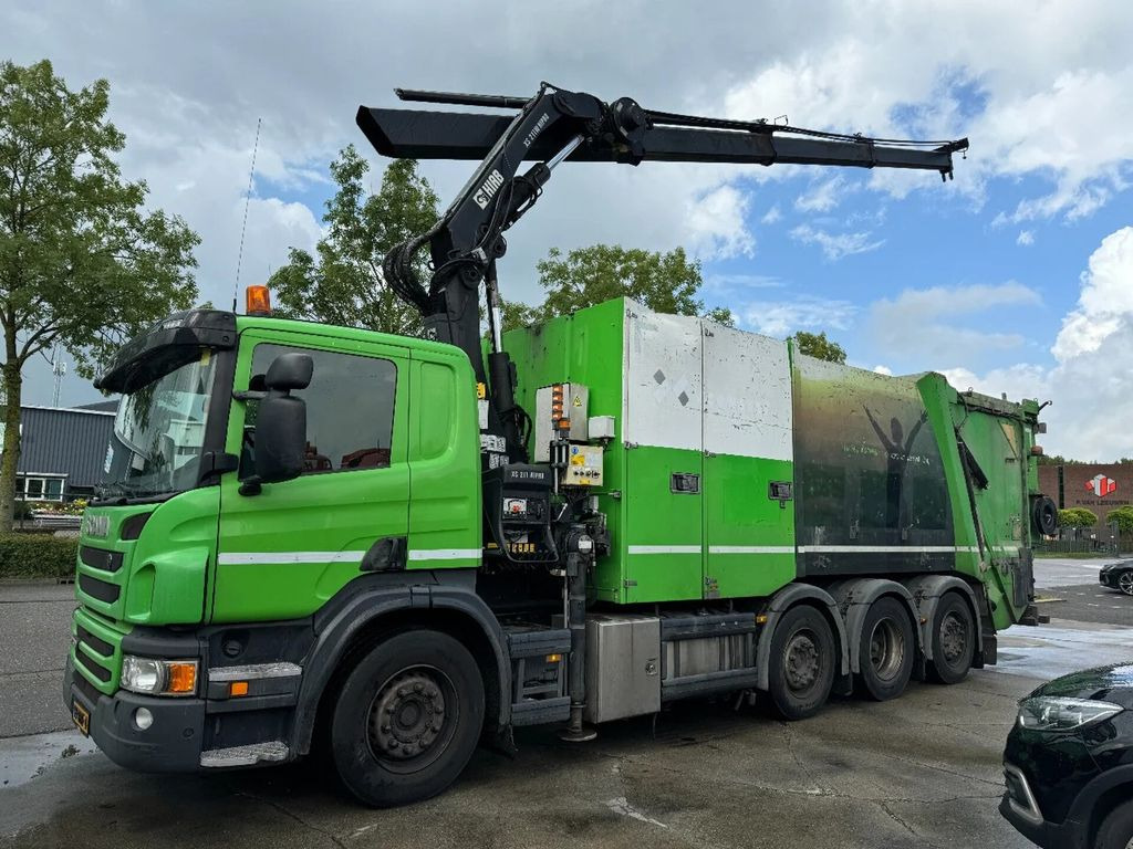 Scania P360 8X2 - HIAB 211BW-3 + FAUN VARIOPRESS - ONLY - Xe tải chở rác: hình 1 Scania P360 8X2 - HIAB 211BW-3 + FAUN VARIOPRESS - ONLY - Xe tải chở rác: hình 1