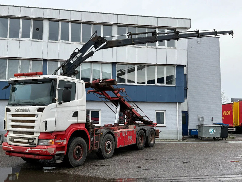 Scania R500 V8 8X4 + HIAB 220-5 + REMOTE + CABLELIFT - FULL STEEL SUSP. MANUAL GEAR. BIG AXLES - Xe cẩu tự hành: hình 2 Scania R500 V8 8X4 + HIAB 220-5 + REMOTE + CABLELIFT - FULL STEEL SUSP. MANUAL GEAR. BIG AXLES - Xe cẩu tự hành: hình 2