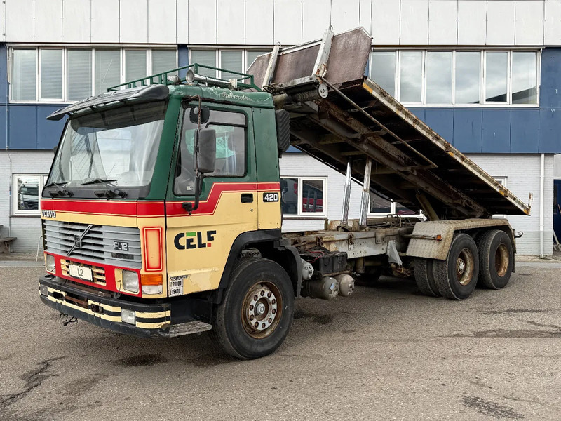 Volvo FL 12.420 6X2 MANUAL GEAR / FULL STEEL SUSP. / 10 TYRES / HUB REDUCT. + CABLELIFT TIPPER + CONTAINER FLATBED - Xe tải hệ thống cáp: hình 1 Volvo FL 12.420 6X2 MANUAL GEAR / FULL STEEL SUSP. / 10 TYRES / HUB REDUCT. + CABLELIFT TIPPER + CONTAINER FLATBED - Xe tải hệ thống cáp: hình 1