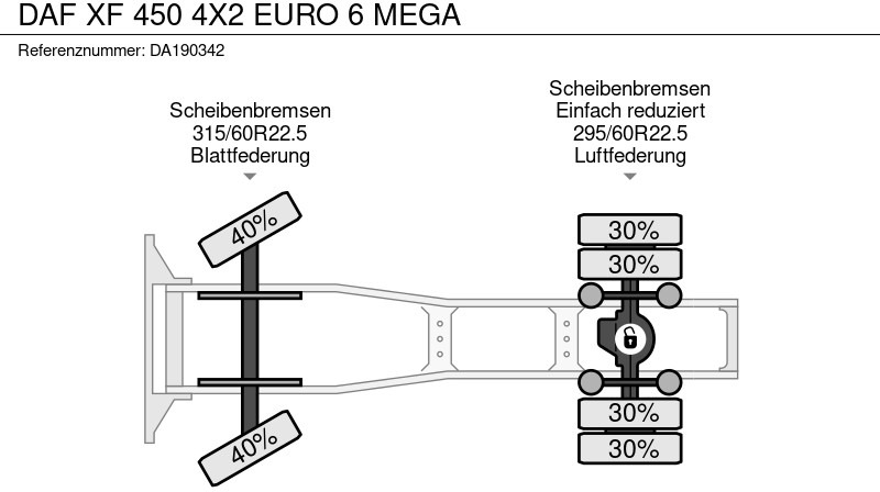 Xe đầu kéo DAF XF 450 4X2 EURO 6 MEGA: hình 15 Xe đầu kéo DAF XF 450 4X2 EURO 6 MEGA: hình 15