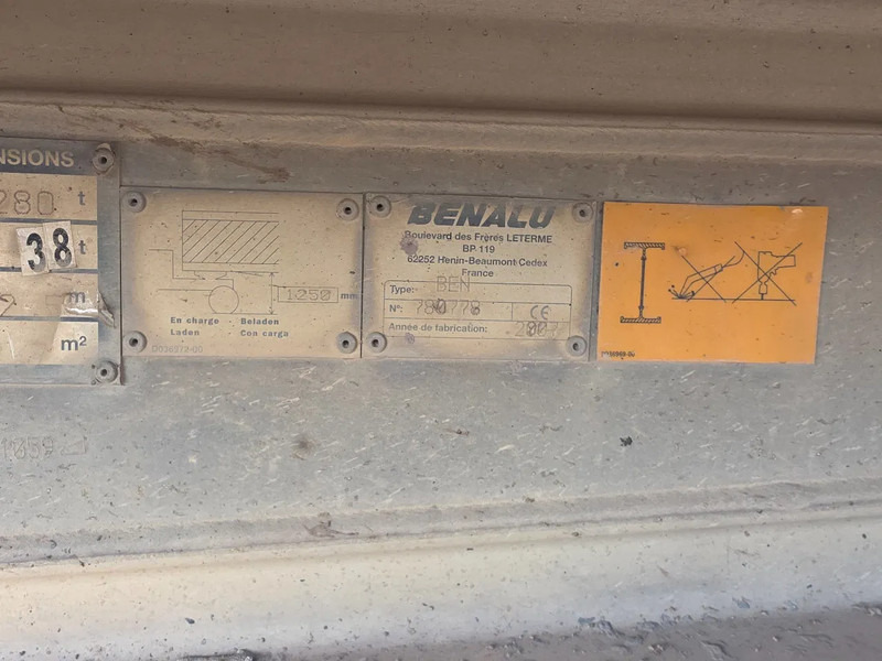 Sơ mi rơ moóc ben Benalu C34 - SMB - DRUM - Steelspring: hình 10