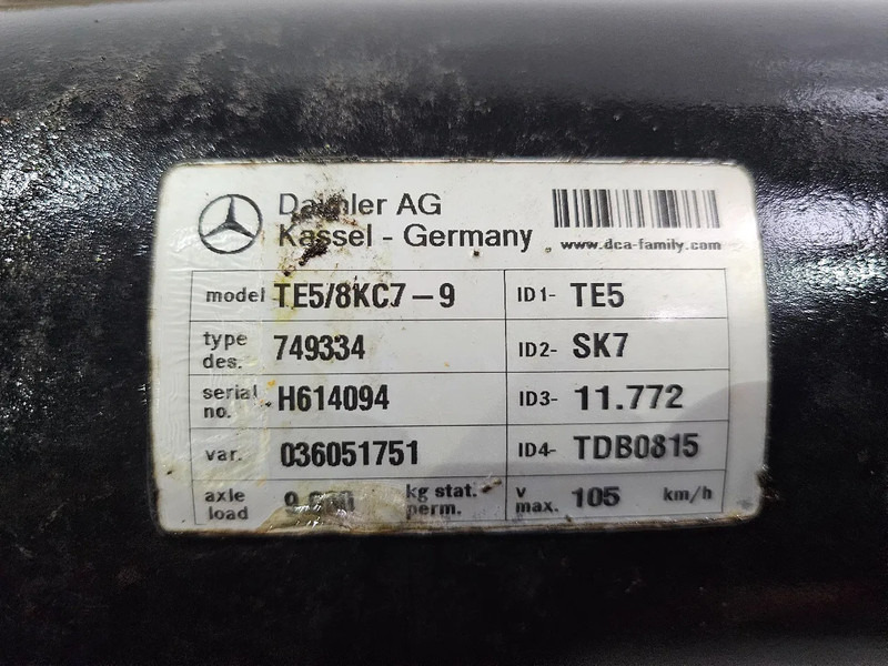 Bán trục cho Xe tải Mercedes-Benz TE5/8KC7-9: hình 8