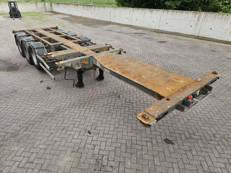 Xe chở container/ Sơ mi rơ moóc hoán đổi thân Pacton MFCC Multi - Lifting axle - 2x20FT / 40FTHC / 45FTHC: hình 6