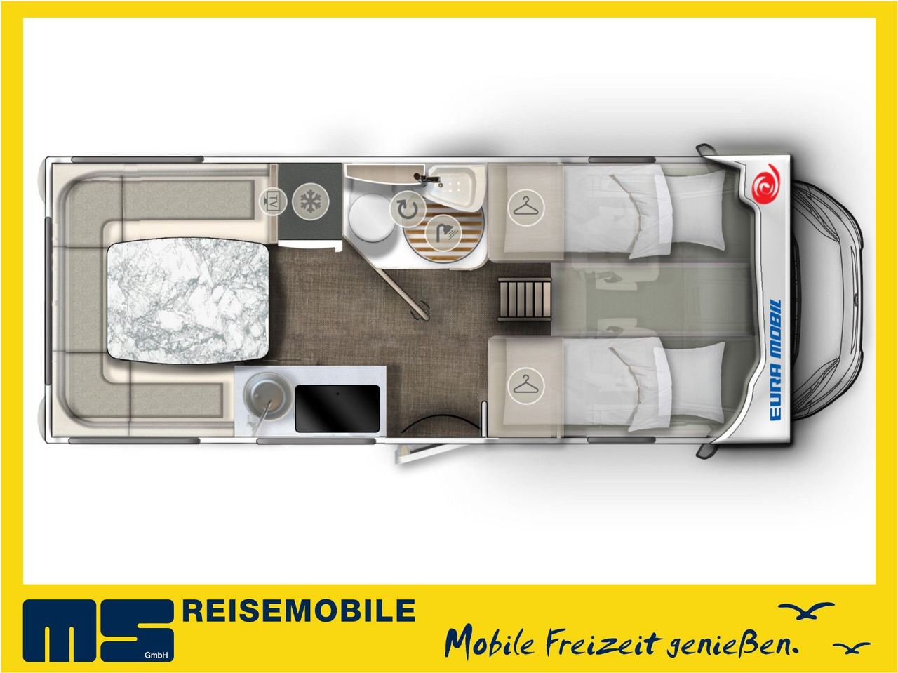 Eura Mobil ACTIVA ONE 650 HS /MODELL 2025/ HECKSITZGRUPPE - Xe cắm trại alkoven: hình 2 Eura Mobil ACTIVA ONE 650 HS /MODELL 2025/ HECKSITZGRUPPE - Xe cắm trại alkoven: hình 2