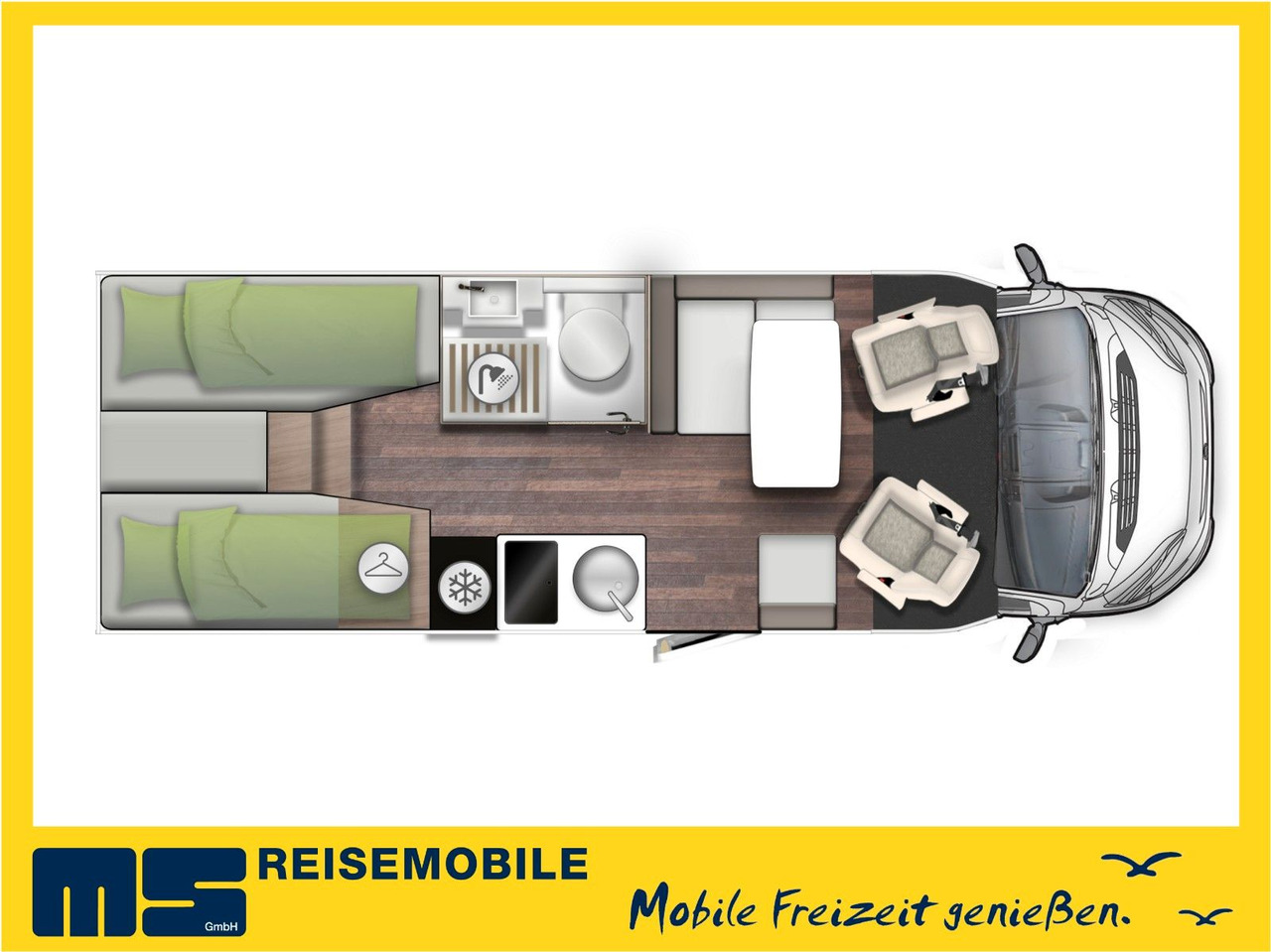Forster T 699 EB / -MODELL 2025-/ EINZELBETTEN & HUBBETT - Xe cắm trại bán tích hợp: hình 2 Forster T 699 EB / -MODELL 2025-/ EINZELBETTEN & HUBBETT - Xe cắm trại bán tích hợp: hình 2