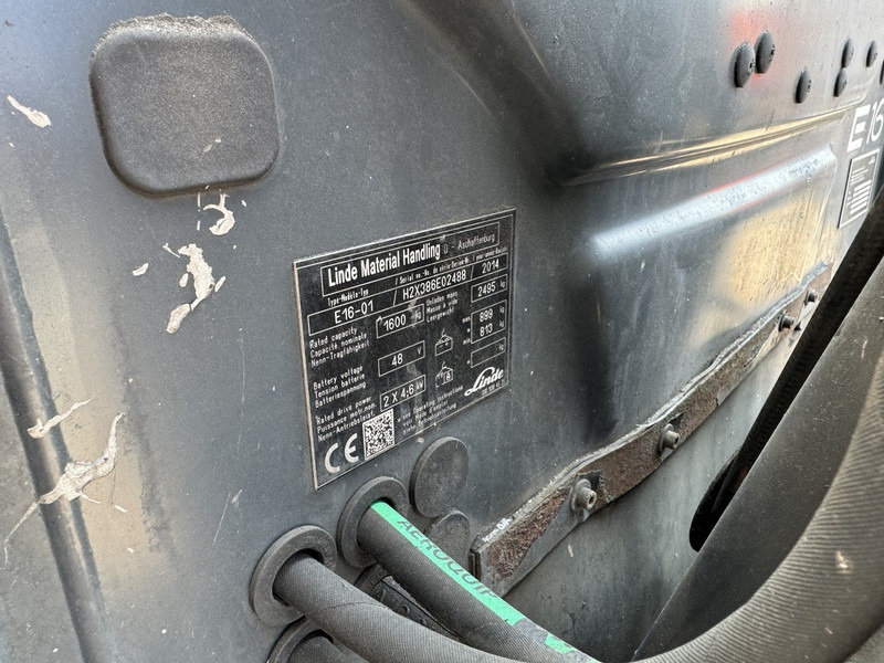 Xe nâng điện Linde Linde E16-01 Triplo 435 Freelift/Sideshift Elektrisch 2014: hình 8