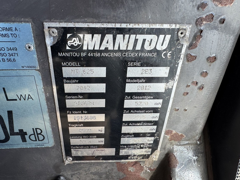 Xe nhấc hình viễn vọng kính Manitou MT 625: hình 16