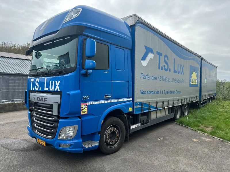 DAF XF 440 DAF XF 440 6x2 / SUPERSPACECAB / KOMBI MIT ANHANGER SCHMITZ 2016 / DURCHLADEN / 2 STUCK - Xe tải thùng mui bạt: hình 1 DAF XF 440 DAF XF 440 6x2 / SUPERSPACECAB / KOMBI MIT ANHANGER SCHMITZ 2016 / DURCHLADEN / 2 STUCK - Xe tải thùng mui bạt: hình 1
