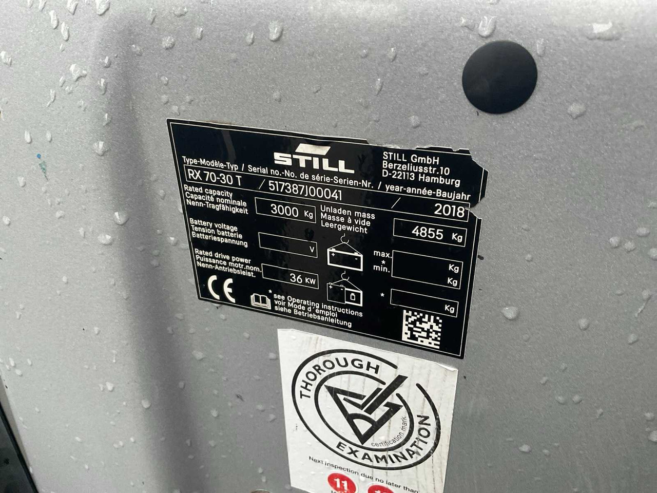 Xe nâng 2018 STILL RX 70-30T FORKLIFT: hình 13 Xe nâng 2018 STILL RX 70-30T FORKLIFT: hình 13