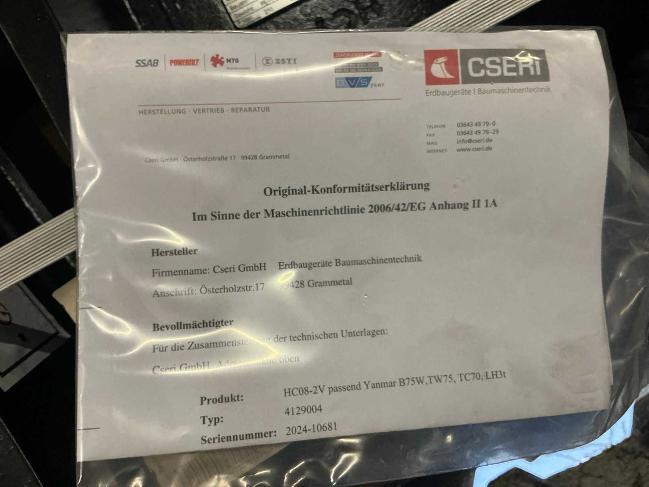 2024 YANMAR HCSW08-2V QUICK COUPLER, HYDR. - Máy xúc lật bánh lốp: hình 5 2024 YANMAR HCSW08-2V QUICK COUPLER, HYDR. - Máy xúc lật bánh lốp: hình 5