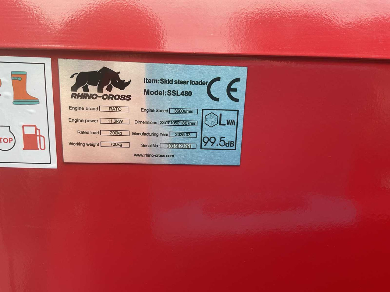 Máy xúc lật bánh lốp 2025 RHINO-CROSS SSL480 SHOVEL: hình 29 Máy xúc lật bánh lốp 2025 RHINO-CROSS SSL480 SHOVEL: hình 29