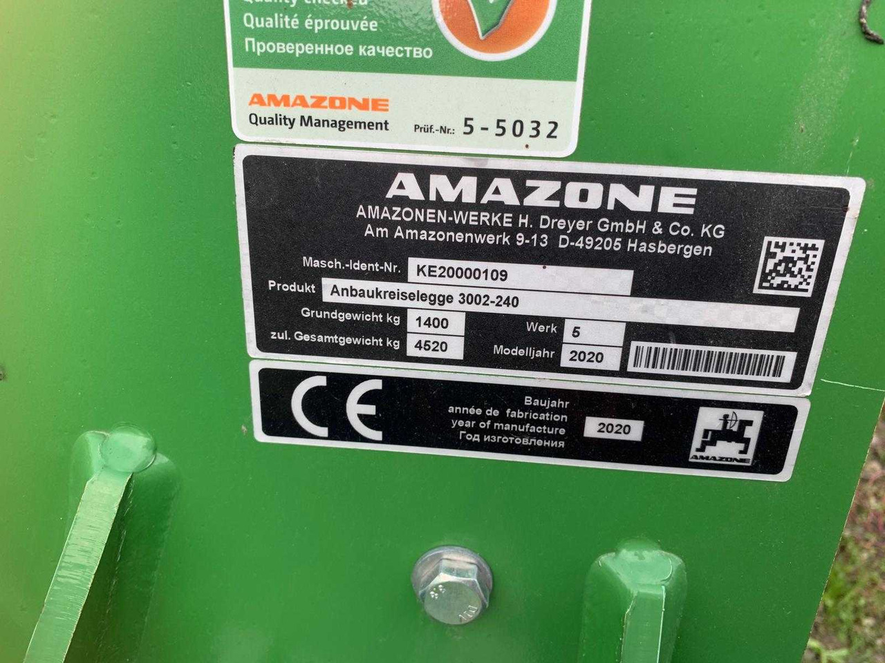 AMAZONE  - Dàn xới lưỡi đứng: hình 5 AMAZONE  - Dàn xới lưỡi đứng: hình 5