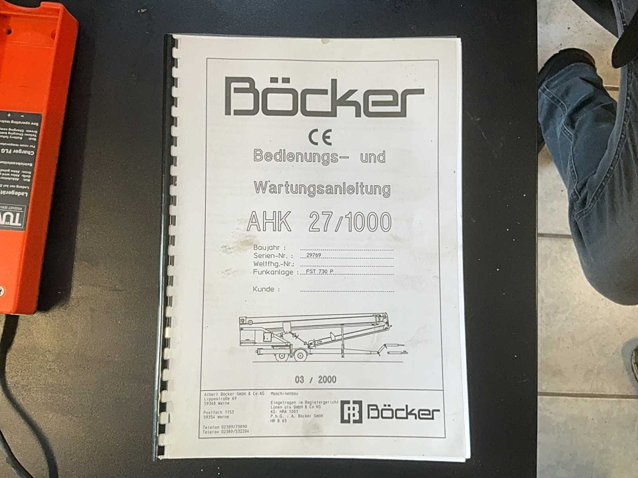 Cẩu bánh lốp Bocker AHM 27 - 1000: hình 37