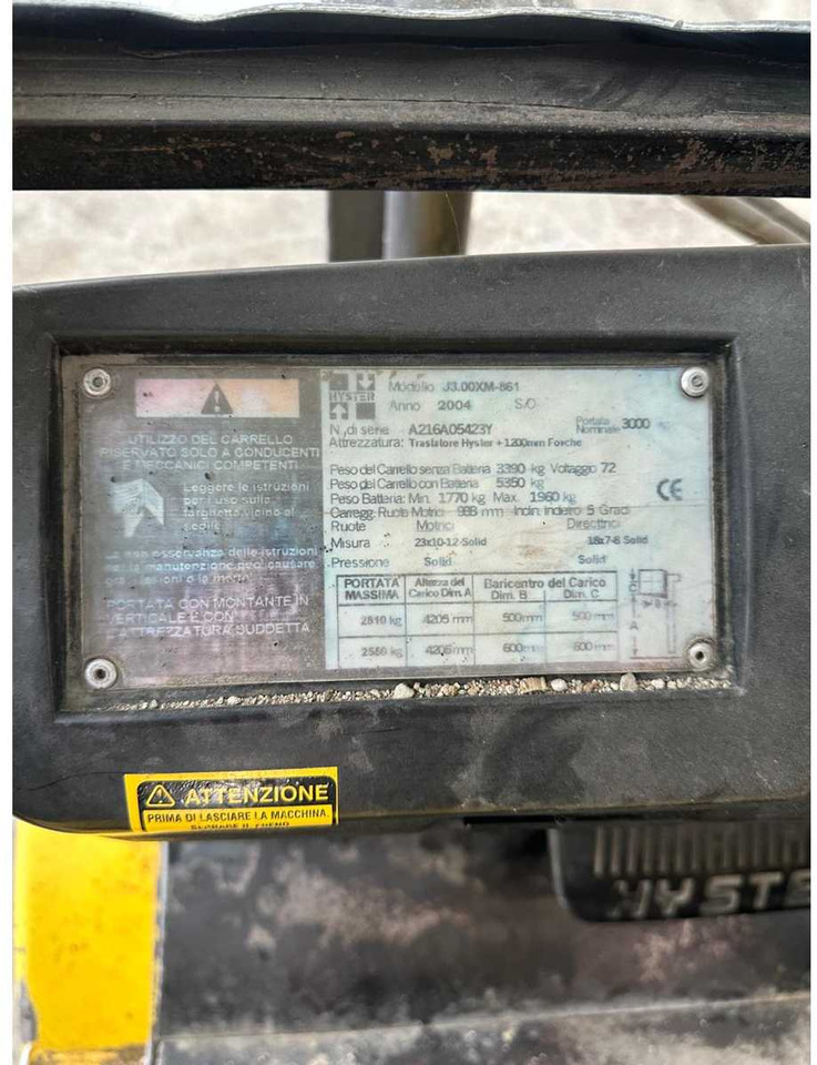 Xe nâng HYSTER J3.00XM-861 ELECTRIC FORKLIFT: hình 20