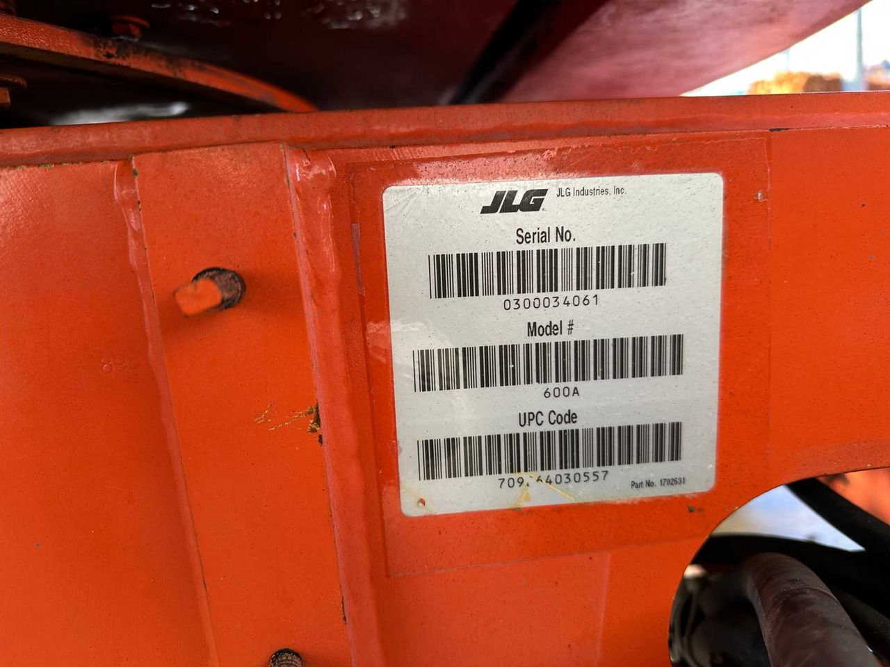 Nền bục trên không JLG - 1998 - 600AJ - AERIAL PLATFORM: hình 35 Nền bục trên không JLG - 1998 - 600AJ - AERIAL PLATFORM: hình 35