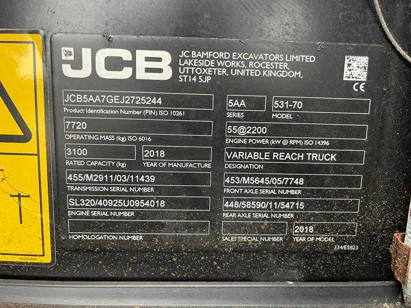 Máy móc xây dựng JCB 531-70: hình 23