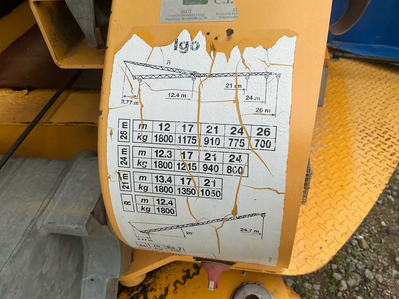 Cần cẩu tháp Potain IGO 21: hình 11 Cần cẩu tháp Potain IGO 21: hình 11