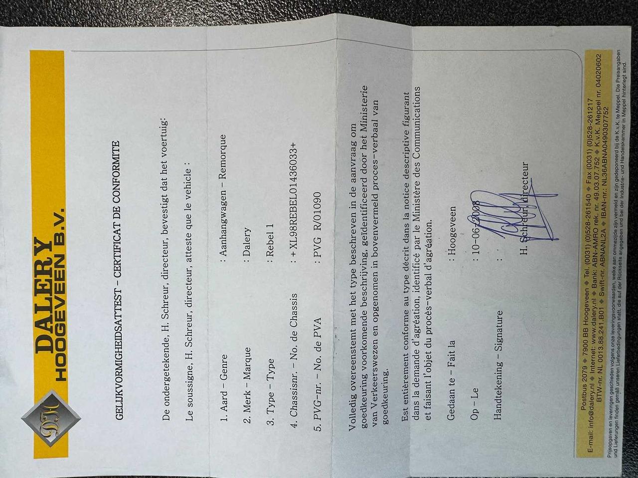 Rơ moóc DALERY - 2008 - CLOSED - REBEL 1 - TRAILER: hình 10 Rơ moóc DALERY - 2008 - CLOSED - REBEL 1 - TRAILER: hình 10