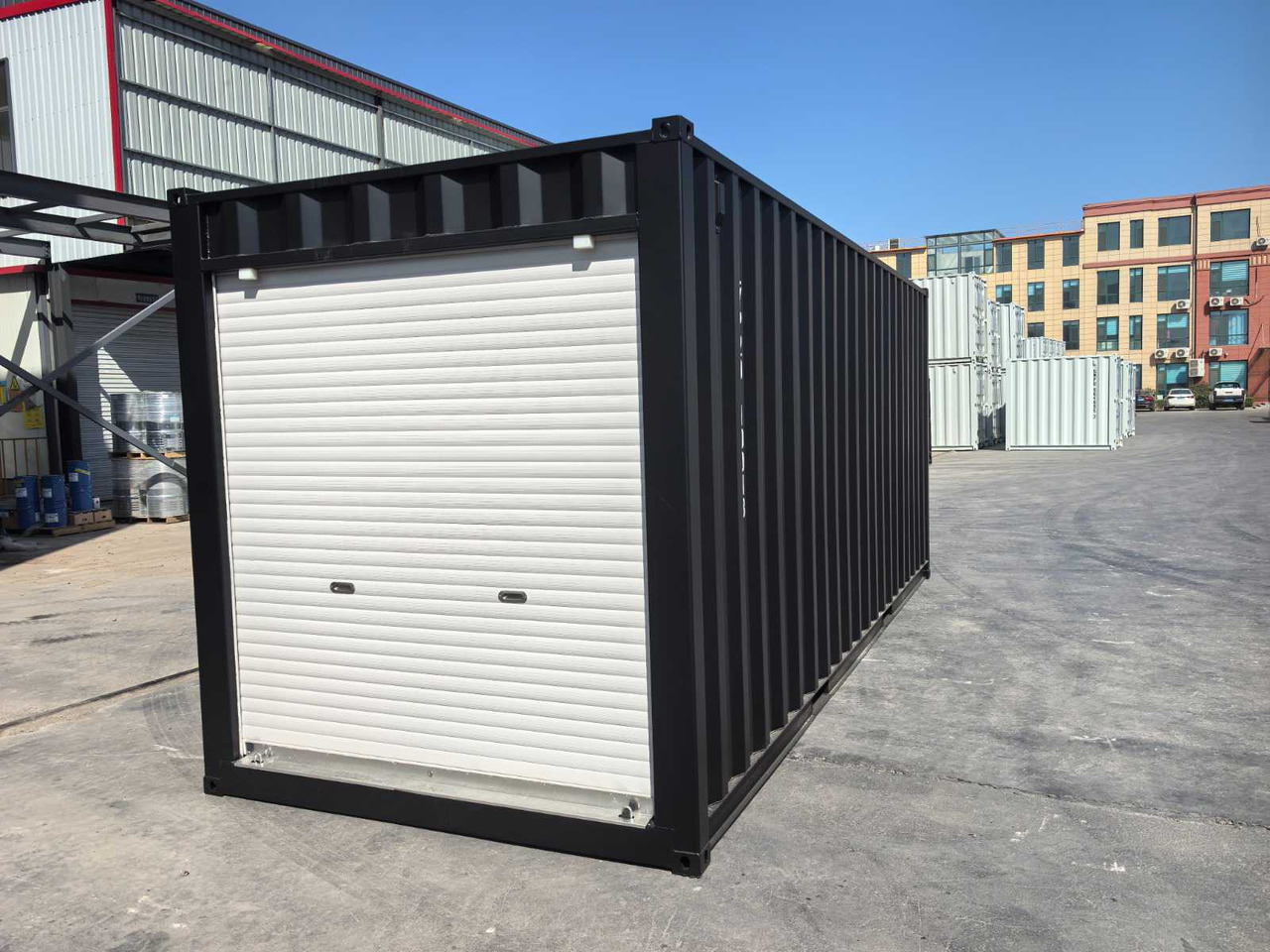 Rhino-cross-containers 20ft met roldeur - Container biển: hình 1 Rhino-cross-containers 20ft met roldeur - Container biển: hình 1