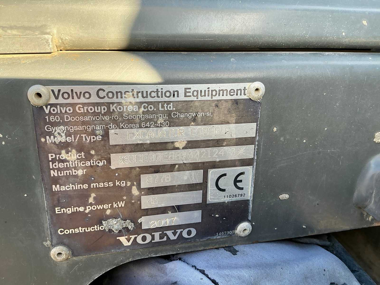 Máy xúc VOLVO - ECR 88D - MIDI-EXCAVATOR - 2017: hình 29 Máy xúc VOLVO - ECR 88D - MIDI-EXCAVATOR - 2017: hình 29