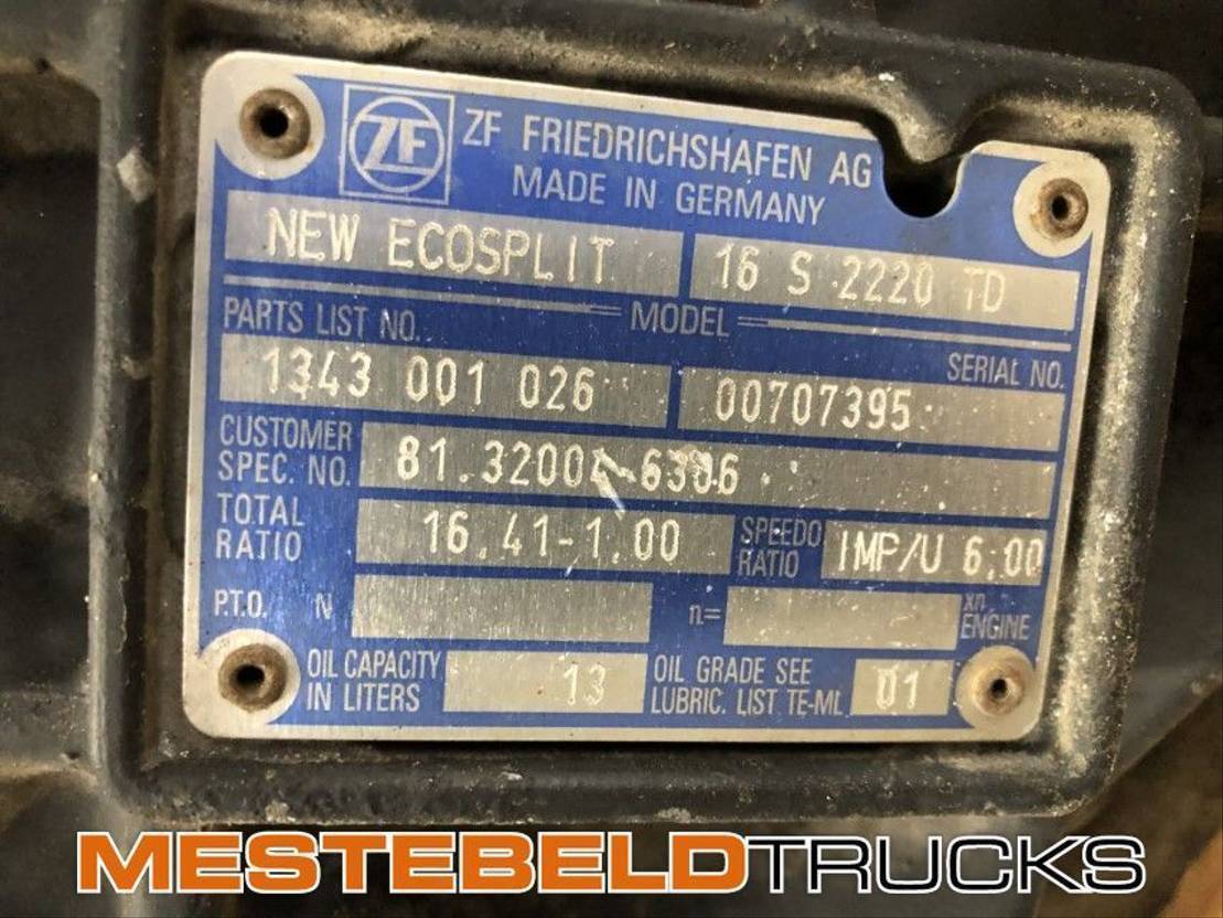 MAN Versnellingsbak 16 S 2220 TD - Hộp số cho Xe tải: hình 5 MAN Versnellingsbak 16 S 2220 TD - Hộp số cho Xe tải: hình 5