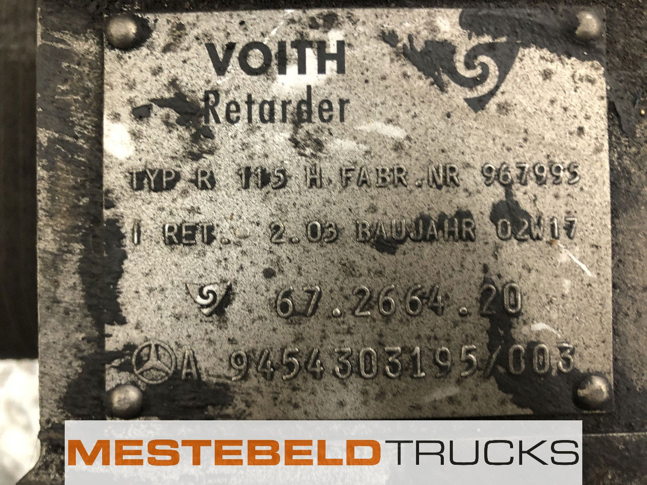 Mercedes-Benz Retarder Voith R115H - Hộp số và các bộ phận cho Xe tải: hình 3 Mercedes-Benz Retarder Voith R115H - Hộp số và các bộ phận cho Xe tải: hình 3
