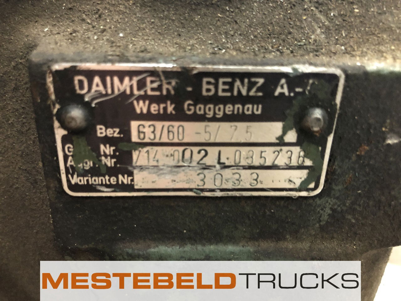Mercedes-Benz Versnellingsbak G3-60.5/7.5 - Hộp số và các bộ phận cho Xe tải: hình 5 Mercedes-Benz Versnellingsbak G3-60.5/7.5 - Hộp số và các bộ phận cho Xe tải: hình 5