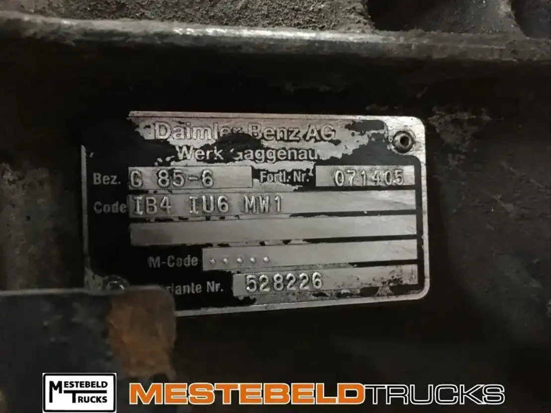 Mercedes-Benz Versnellingsbak G85-6 - Hộp số và các bộ phận cho Xe tải: hình 5 Mercedes-Benz Versnellingsbak G85-6 - Hộp số và các bộ phận cho Xe tải: hình 5