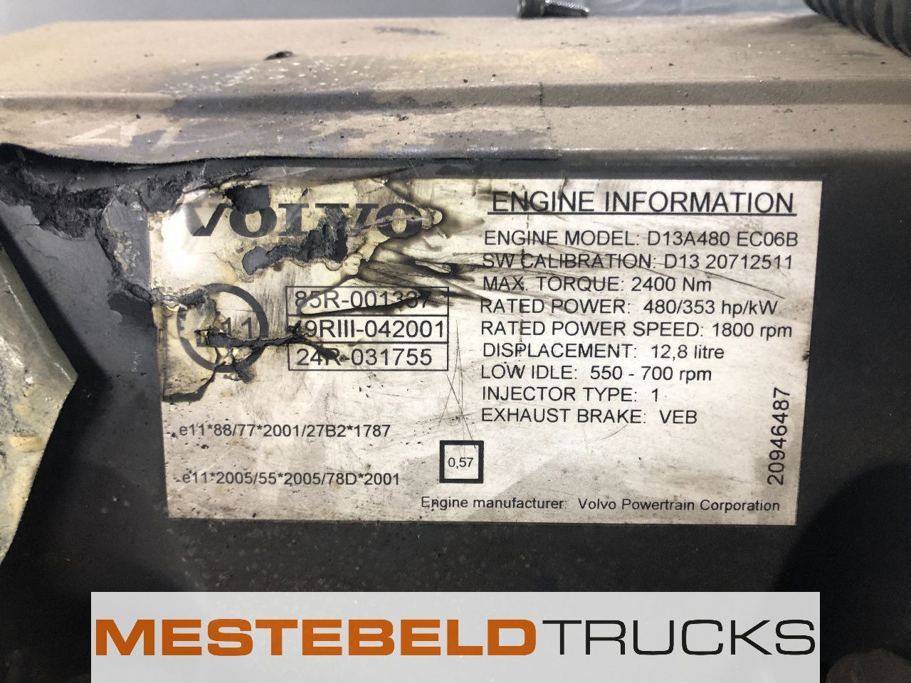 Volvo Motor D 13 A  - Động cơ cho Xe tải: hình 5 Volvo Motor D 13 A  - Động cơ cho Xe tải: hình 5