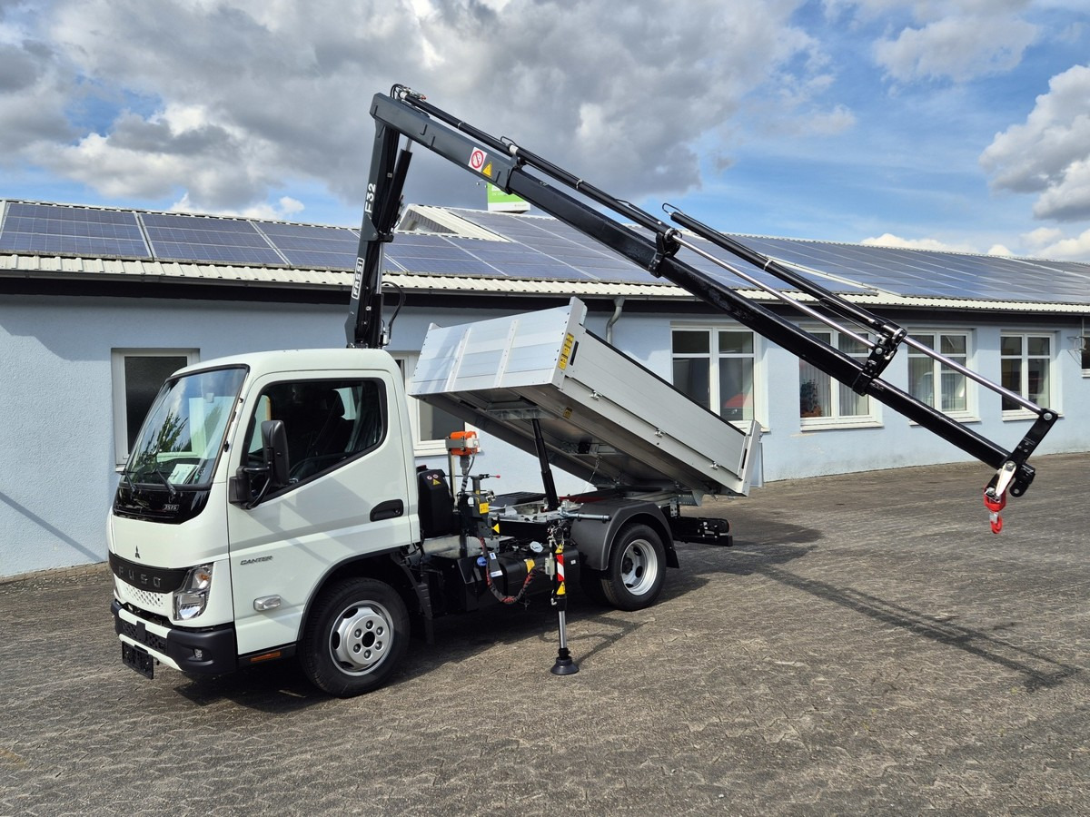 FUSO 3S15 Alukipper mit Ladekran Funk 3 x hydr. - Xe ben nhỏ: hình 1 FUSO 3S15 Alukipper mit Ladekran Funk 3 x hydr. - Xe ben nhỏ: hình 1