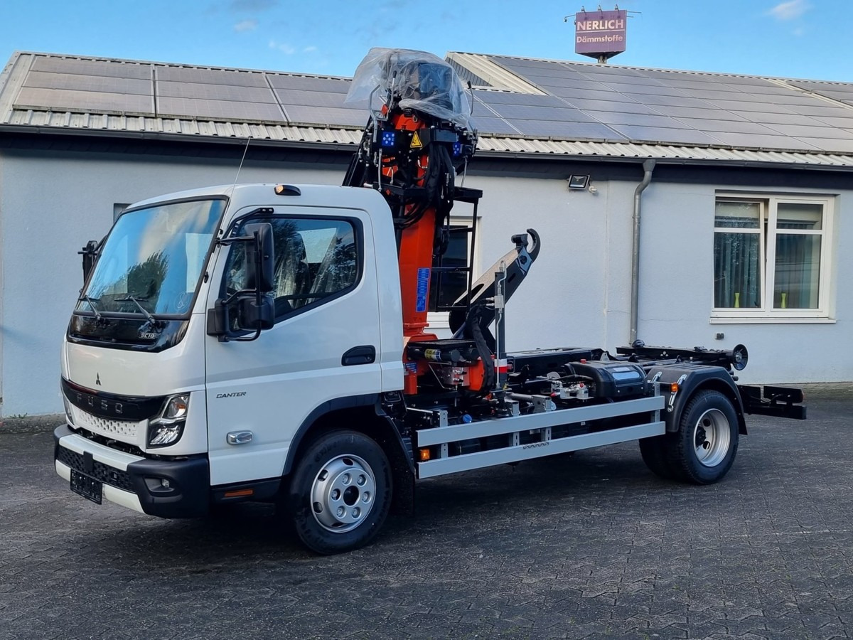 Xe tải nâng móc, Xe cẩu tự hành mới FUSO FUSO 9C18 City Abrollkipper + Z-Kran Recycling: hình 11