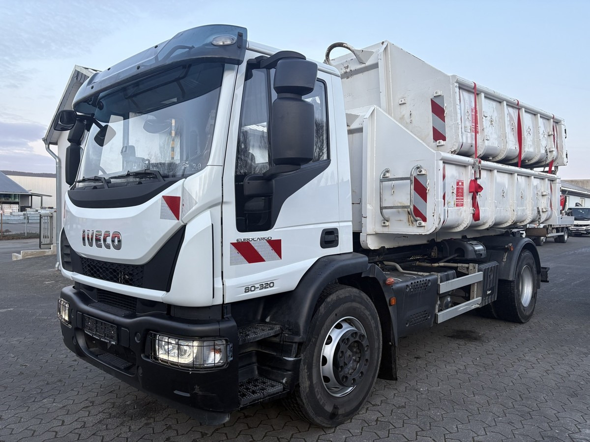 IVECO Euro Cargo 180E32 4x2 Abrollkipper Teleskoparm - Xe tải nâng móc: hình 1 IVECO Euro Cargo 180E32 4x2 Abrollkipper Teleskoparm - Xe tải nâng móc: hình 1