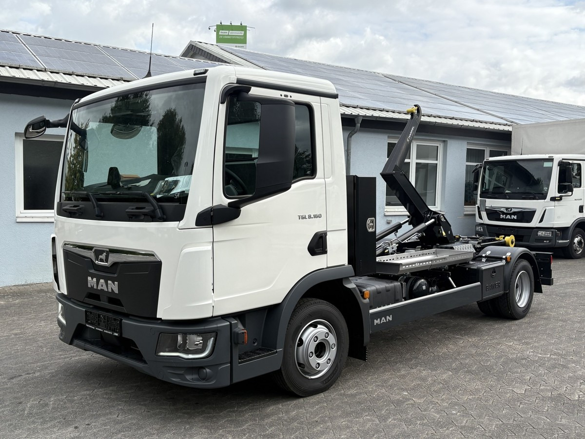 MAN TGL 8.160 BL City Abollkipper Schaltgetriebe - Xe tải nâng móc: hình 1 MAN TGL 8.160 BL City Abollkipper Schaltgetriebe - Xe tải nâng móc: hình 1